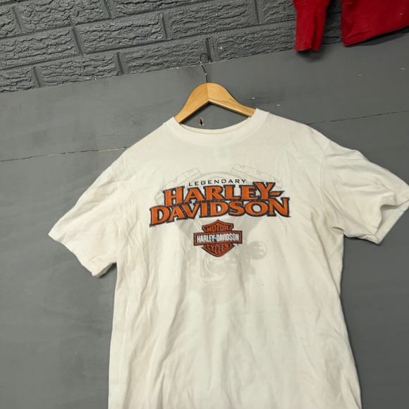 Harley-Davidson Other - Harley-Davidson High Octane Billerica MA Graphic T-Shirt Mens Large White Cotton